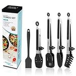 5-Pack Silicone Tongs for Cooking,M