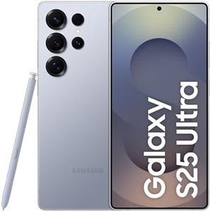 Samsung Galaxy S25 Ultra 5G Smartphone with Galaxy AI (Titanium Silverblue, 12GB RAM, 512GB Storage), Titanium Frame, Snapdragon 8 Elite, 200 MP Camera with ProVisual Engine and 5000mAh Battery
