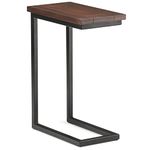 Simpli Home Skyler C Side Table, Dark Cognac Brown