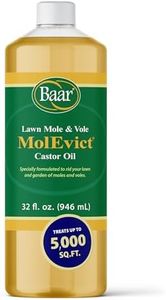 Baar Products - MolEvict Lawn Mole Castor Oil - Mole & Vole Repellent - Lawn & Garden Protection - Up to 5,000 Sq. Ft. of Coverage - Safe for Use Around House & Plants - 32 Ounces