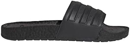 adidas Unisex Adilette Boost Slide Sandal, Carbon/Black/Black, 6 US Men