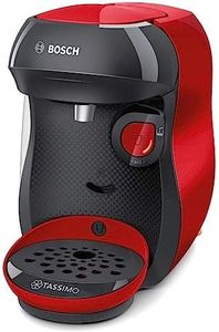 TASSIMO by Bosch HAPPY TAS1003GB Coffee Machine, 1400 Watt, 0.7 Litre - Black & Red