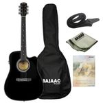 Fender Squier SA-105CE Cutaway Electro Acoustic Guitar With Gig Bag, Polishing Cloth And E-Book