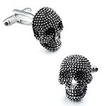 BowJoe Skull Head Cufflinks/Gift For Men