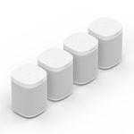 Sonos One Smart Speaker 4-Room Set, White - Intelligent WiFi Speaker with Alexa Voice Control & AirPlay - Four Multiroom Speakers for Unlimited Music Streaming