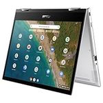 ASUS Chromebook Flip CM3200FM1A 12.0" Touchscreen Chromebook Laptop (MediaTek Kompanio 820 Processor, 4GB RAM, 128GB eMMC, Google Chrome OS) Ships with Stylus Pen, Silver