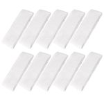 Mallofusa Ã‚® 10 PCS Cotton Sports Basketball Headband/Sweatband Head Sweat Band/Brace Gift Party Outdoor Activities (White)