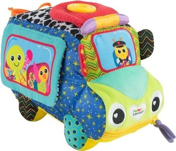 LAMAZE Freddie's Activity Bus Baby Toy, Plush Sensory Toy with Flaps & Discovery Mirror for Sensory Play , New Baby Gifts for Toddlers Boys & Girls From 18 Months, 2, 3+ Year Olds