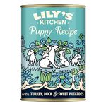 Lily's Kitchen Natural Puppy Dog Food Wet Tins - Puppy Recipe with Turkey - Complete Meal Recipes (6 Tins x 400g)