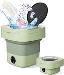 Drumstone (𝐒𝐮𝐦𝐦𝐞𝐫 𝐒𝐚𝐥𝐞 𝟐𝟎 𝐘𝐞𝐚𝐫𝐬 𝐖𝐚𝐫𝐫𝐚𝐧𝐭𝐲) Portable 9L Mini Washing Machine – Foldable Washer & Dryer Combo with 3 Modes for Baby Clothes, Underwear, Socks & Delicates