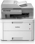 Brother DCPL3550CDW Colour Laser Multifunction Printer (LED, Colour, Wi-Fi, Document Feeder, Automatic Double-Sided Printing, Italian Version) White, 41 x 41 x 48 cm