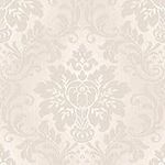 Grandeco Royal House Fabric Damask Taupe Wallpaper A10907 - Vinyl Texture