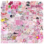 150PCS Cute Pink Stickers for Water Bottles, Kawaii Aesthetic Waterproof Stickers for Girls Teens Kids, Vinyl VSCO Stickers for Hydroflask Laptop Phone Books Skateboard Luggage