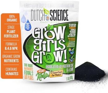 Dutch Science Nutrients Plant Fertilizer for all Vegetative Stage Plants - Outdoor & Indoor Plant Fertilizer | 100% Organic Plant Bud and Flower Fertilizer for Vegetative Stage | 500g