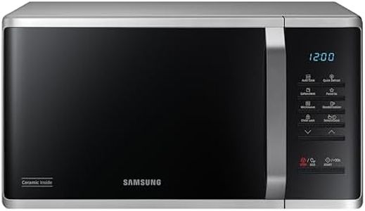 Samsung MS23K3523AS/EU 23L Solo Microwave Oven, Triple Distribution System, Silver
