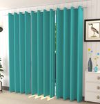 HOME UTSAV 1 Piece Blackout Curtain Thermal Insulated Room Darkening Curtains for Window 5 Feet, Aqua