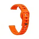 Colorcase Smart Watch Strap 20mm Lining Silicon Compatible with Noise Explorer Smart Watch - Lining Silicon Strap - Orange