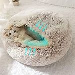 Cat Beds for Indoor Cats, Plush Flu