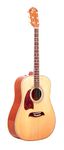 Oscar Schmidt OG2NLH-A Dreadnought Left-Handed Acoustic Guitar. Natural Spruce