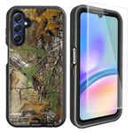 OTTARTAKS Compatible for Samsung Galaxy A15 5G Case with Screen Protector for Men Boy Camo Case [Military Grade Protection] Heavy Duty Shockproof Case 6.5inch, Camouflage