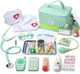 Liberry Doctor Kit for Toddlers Aged 3 4 5, Kids Dr Play Set with Real Stethoscope & Medical Bag, Pretend Play Toys for Boys Girls Birthday