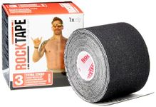 Rocktape Kinesiology Athletic Tape, Black H2O, 5m x 5cm ( Packaging may vary )