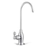 iSpring GK1-CHR 5.5"x10.5" 13oz Solid Brass Heavy Duty Water Filter Designer Faucet-Coke Shaped High-Spout, Bright Chrome