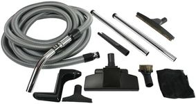 Cen-Tec Systems 91431 Complete Central Vacuum Accessory Kit with Metal Wands,Black