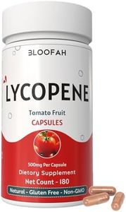 Bloofah Lycopene Supplement Capsules 500mg – Tomato Fruit Powder with Natural Lycopene for Antioxidant & Daily Wellness Support | Gluten Free, Non-GMO Lycopene Supplements for Men
