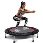 BCAN 40/48" Foldable Mini Trampoline Max Load 330lbs/440lbs, Fitness Rebounder, Exercise Trampoline for Adults Indoor/Garden Workout