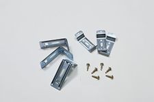 3 Qty, Blinds Bracket, Ceiling Mount Installation, L Brackets(2 1/2") with Clips(2.1"), Screws Included - All Steel