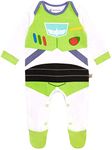 Disney Baby Boys Toy Story Sleepsuit Buzz Lightyear Multicoloured Age 0 to 3 Months