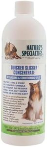 Nature's Specialties Quicker Slicker Concentrate - Detangling & Conditioning Spray for Dogs - Dog Detangler Spray - Leave-In Conditioning Spray for Dogs - Helps Restore Moisture in Coat, 237ml
