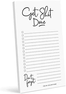 Bliss Collections To Do List Notepad, Get Stuff Done, Magnetic Weekly and Daily Planner for Organizing and Tracking Grocery Lists, Appointments, Reminders, Priorities and Notes, 4.5"x7.5" (50 Sheets)