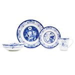 Disney The Nightmare Before Christmas Jack and Sally 8-Piece Ceramic Dinnerware Set | Includes Salad Plates, Bowls, Mugs