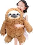 Winsterch Fluffy Sloth Stuffed Anim