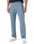 Champion Men's Legacy Modern Basketball-Poly-Cotton Interlock Straight Hem Sweatpants, Pastel Grey, M