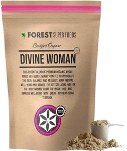 Certified Organic Divine Woman Premium Female Whole Food Super Food Blend 250g | 10 of the most incredible Whole Foods | Ceremonial Cacao, Wheatgrass, Camu Camu, Maqui Berry + Greens