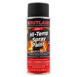 Rutland 1200-Degree F Multi-Use Hi-Temp Flat Paint Spray Can, 12 Fluid Ounce, Black