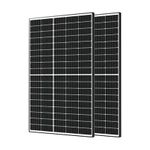 Renogy Solar Panel Kit Bifacial 2PCS 320W Monocrystalline PV Module Power Charger for RV Boat Shed Farm Home House Rooftop Residential Commercial House Off Grid, 640W