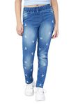 Naughty Ninos Girls Blue Denim Jeggings(TT00005JGG_Blue_13-14 Years)