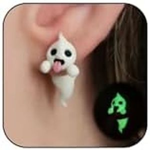 Halloween Earrings for Women Gothic Witch Spider Web Pumpkin Skull Black Cat BOO Holiday Earrings Set Halloween Jewelry Outfit Costumes Accessories Party Favors