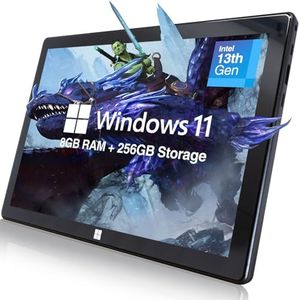 Fusion5 10.1" Windows 11 Full HD Tablet PC - FWIN232 PRO N5 Ultra Slim Tablet Computer - 8GB RAM, 256GB SSD Storage, N100 Quad-Core CPU, 10 Inch, 5G WiFi, HD Webcam, Micro HDMI, Expandable Storage
