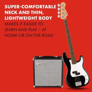 Squier Precision Bass Guitar Pack – Electric Bass with Accessories