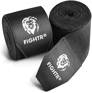 FIGHTR® Premium Vendas de Boxeo máxima Estabilidad y Seguridad | 4m Cinta de Boxeo Medio elásticos con Lazo para el Pulgar para Boxeo, MMA, Mauy Thai - Box Bandage Sport