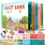 Kidology Montessori Quiet Book For Toddlers, Busy Cloth Book To Develop Learning Skills For Toddlers, Preschool Educational Activity Sensory Book Interactive For Kids (Zoo), Multicolor