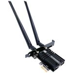 SYONCON WiFi 6E AXE5400 PCIe WiFi Card Intel AX210 Chipset with Bluetooth 5.3 Tri-Band 2.4G/5G/6GHz 5374Mbps PCI Express Wireless Network Card Wi-Fi Adapter for Desktop PC Windows 10/11 (Black)