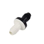 BBTUS Check Valve 1Pcs 3/8" 10mm Inline ABS One Way Water Non Return Check Valve for Fuel Gas Liquid Air
