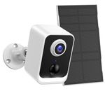 PEEIPM Security Cameras Wireless Outdoor with Battery, Solar Cameras for Home Security Outside, Otudoor Camera with Color Night Vision, AI Detection, 2-Way Talk, IP66 Waterproof, SD Card/Cloud Storage