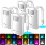 Chunace Toilet Night Lights 4 Pack 